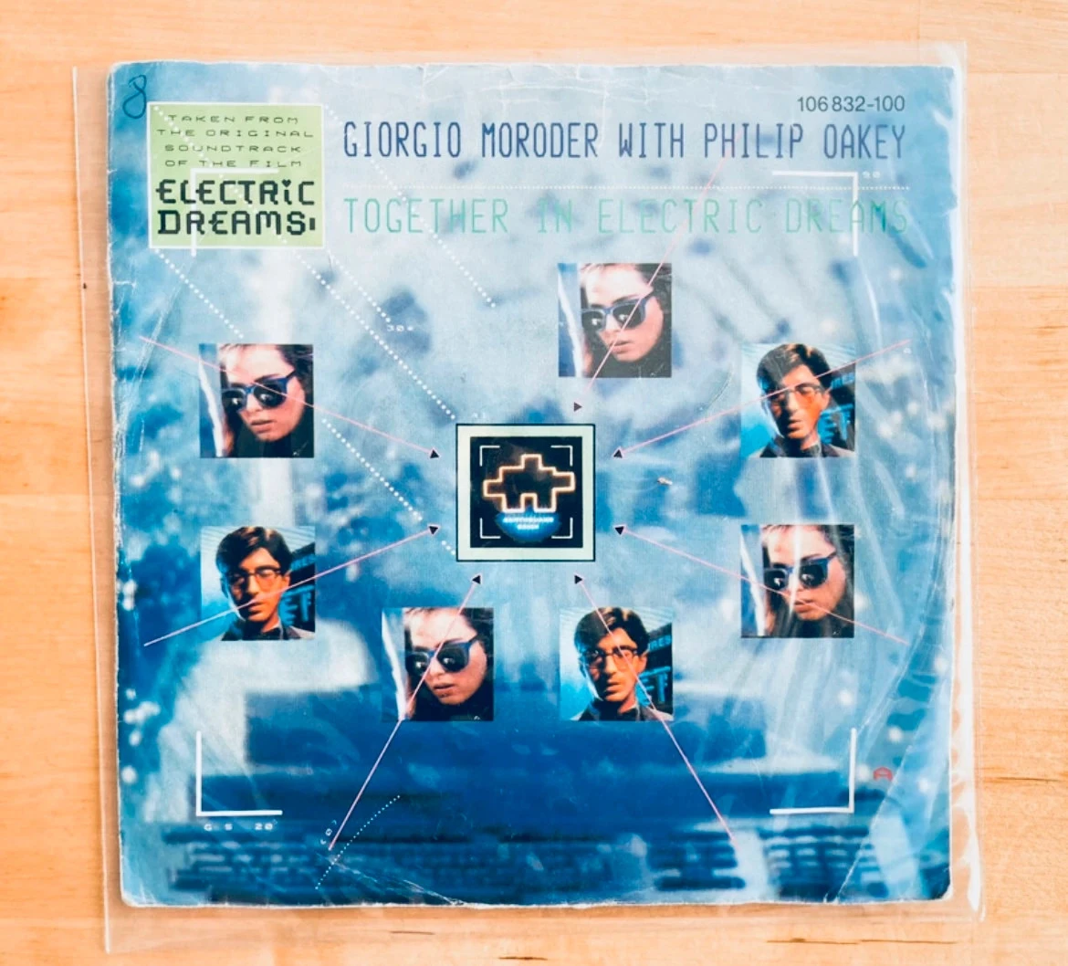 Disque vinyle 45T Phil Oakey Giorgio Moroder Together in electric dreams.